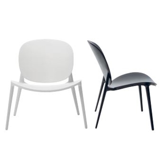 BE BOB lounge stol designet af Philippe Starck for Kartell